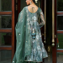 Women Embroidered Anarkali Kurta with solid pant & Dupatta (Set of 5 Pc)