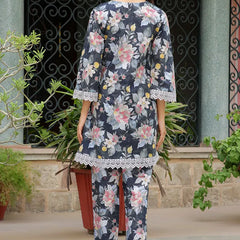 Women Blackprinted Co-ord set with Printed Pant (Set of 5 Pc)