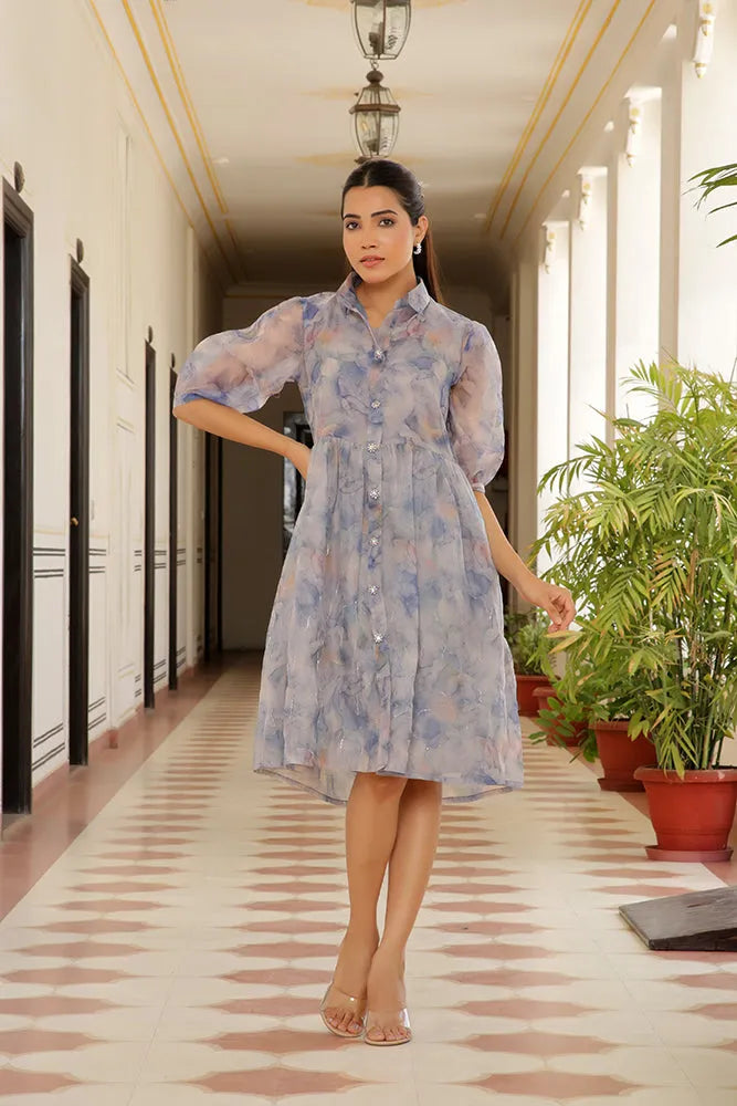 Trendy Fit & Flare Dress (Set of 5 Pc)