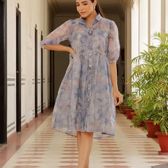 Trendy Fit & Flare Dress (Set of 5 Pc)