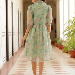 Trendy Fit & Flare Dress (Set of 5 Pc)