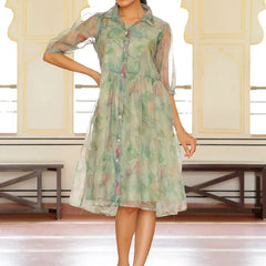 Trendy Fit & Flare Dress (Set of 5 Pc)