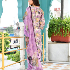 Women’s Tissue Gota Embroidered Suit Set with Solid Pants & Embroidered Dupatta (Set of 5 Pc)