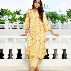 Women Cotton Kurta Pant Set With Solid Laced Pant (Set of 5 Pc)