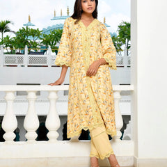 Women Cotton Kurta Pant Set With Solid Laced Pant (Set of 5 Pc)