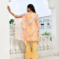 Women Marble Print  Kaftan Pant Set (Set of 5 Pc)