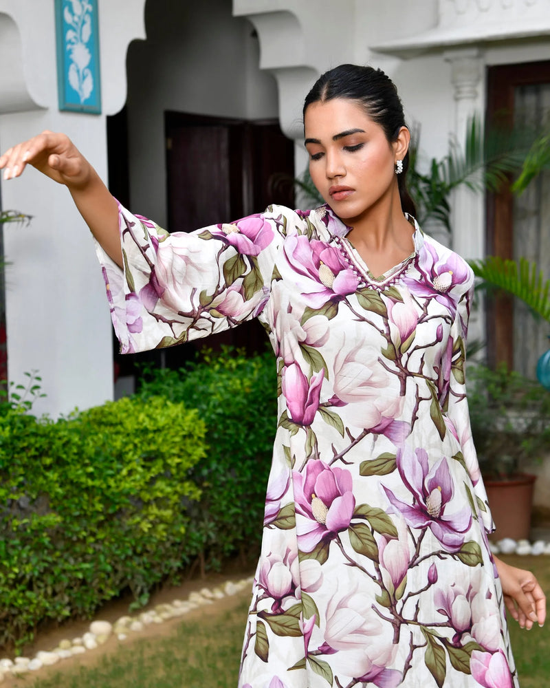 Women’s Digital Printed Co-ord Set with Solid Pants (Set of 5 Pc)