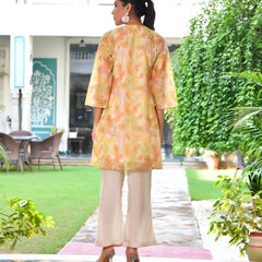 Women Digital Printed Cord Set With Solid Pants (Set of 5 Pc)