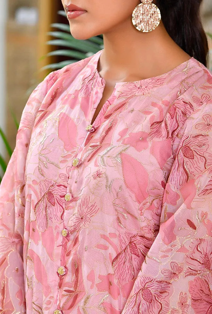 Women Digital Printed Cord Set With Solid Pants (Set of 5 Pc)