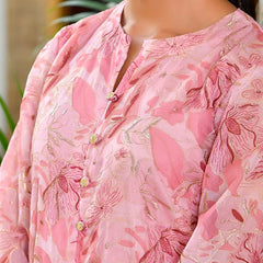 Women Digital Printed Cord Set With Solid Pants (Set of 5 Pc)