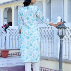 Women Linen Digital Printed Suit Set (Set of 5 Pc)