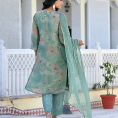 Women Viscose Tissue Digital Printed Suit Set (Set of 5 Pc)