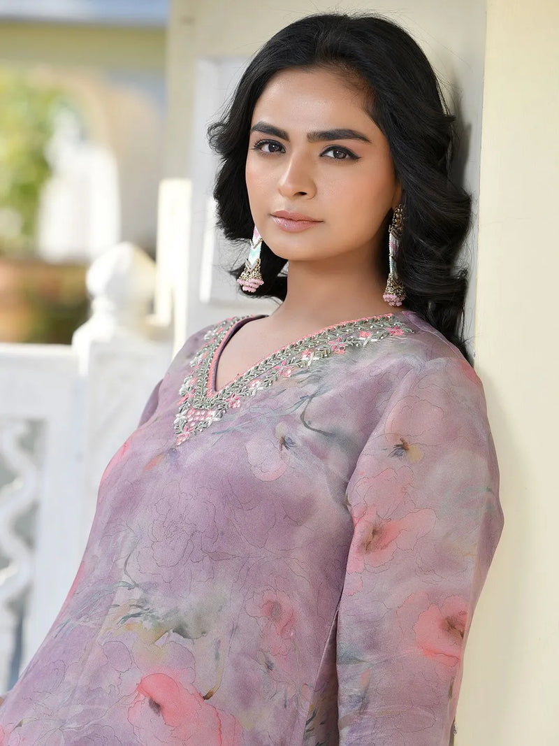 Women Viscose Tissue Digital Printed Suit Set (Set of 5 Pc)