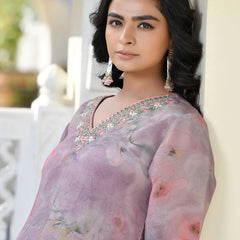 Women Viscose Tissue Digital Printed Suit Set (Set of 5 Pc)