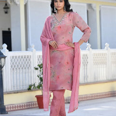 Women Viscose Tissue Digital Printed Suit Set (Set of 5 Pc)