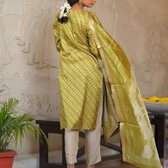Women Silk Digital Printed Suit Set (Set of 5 Pc)