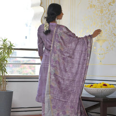 Women Silk Digital Printed Suit Set (Set of 5 Pc)