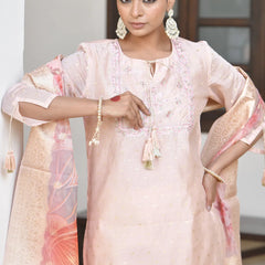 Women Chanderi Sharara Set (Set of 5 Pc)