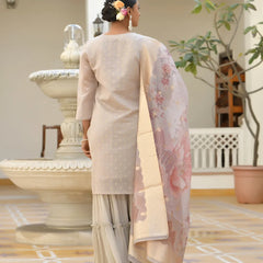 Women Chanderi Sharara Set (Set of 5 Pc)