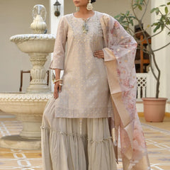 Women Chanderi Sharara Set (Set of 5 Pc)
