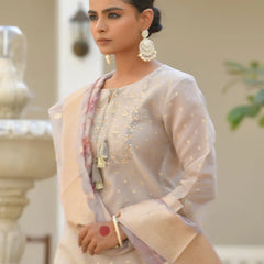 Women Chanderi Sharara Set (Set of 5 Pc)