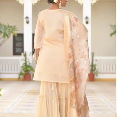 Women Chanderi Sharara Set (Set of 5 Pc)