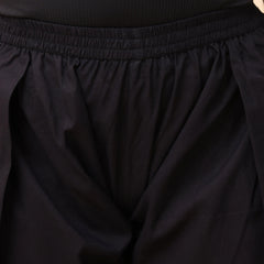 Black Solid Farshi Style Pant With Zari Work (Set of 4 Pc)