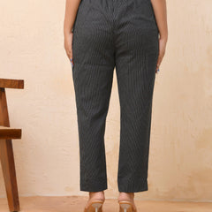 Black Katha Straight Fit Pants (Set of 5 Pc)