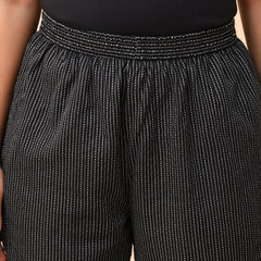 Black Katha Straight Fit Pants (Set of 5 Pc)