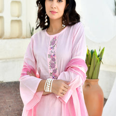 (Vaasva) Women Candy applique farshi salwar suit set  (Set of 5 Pc)